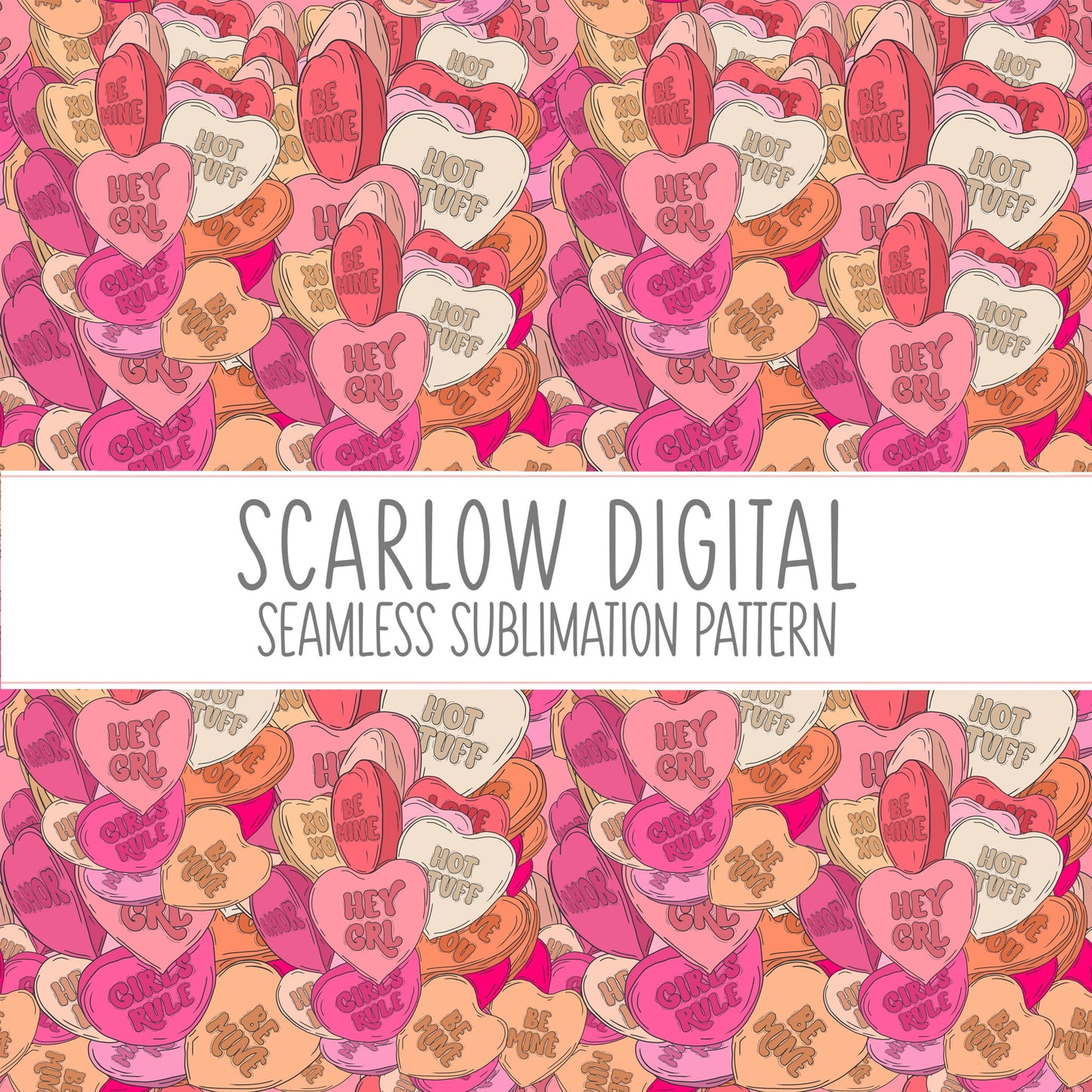 Heart Balloons Seamless Pattern-Valentine's Day Sublimation Digital Design Download-hearts seamless, girly seamless file, love day seamless