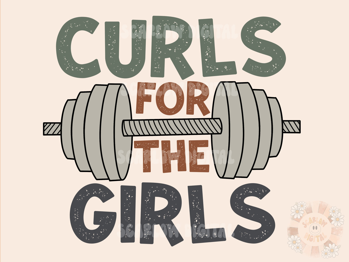 Curls For The Girls PNG-Boy Sublimation Digital Design Download-gym buddy png, little boy png, Valentines Day png, barbell png, gym png