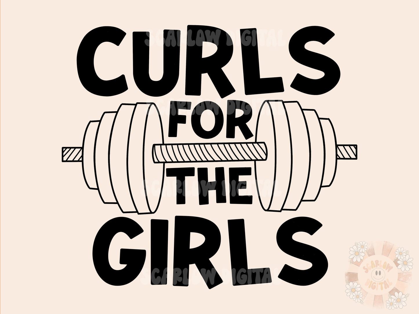 Curls For The Girls SVG-Valentines Day Cricut Cut File-little boy SVG, SVG for boys, vday svg, workout buddy svg, gym svg, barbell svg