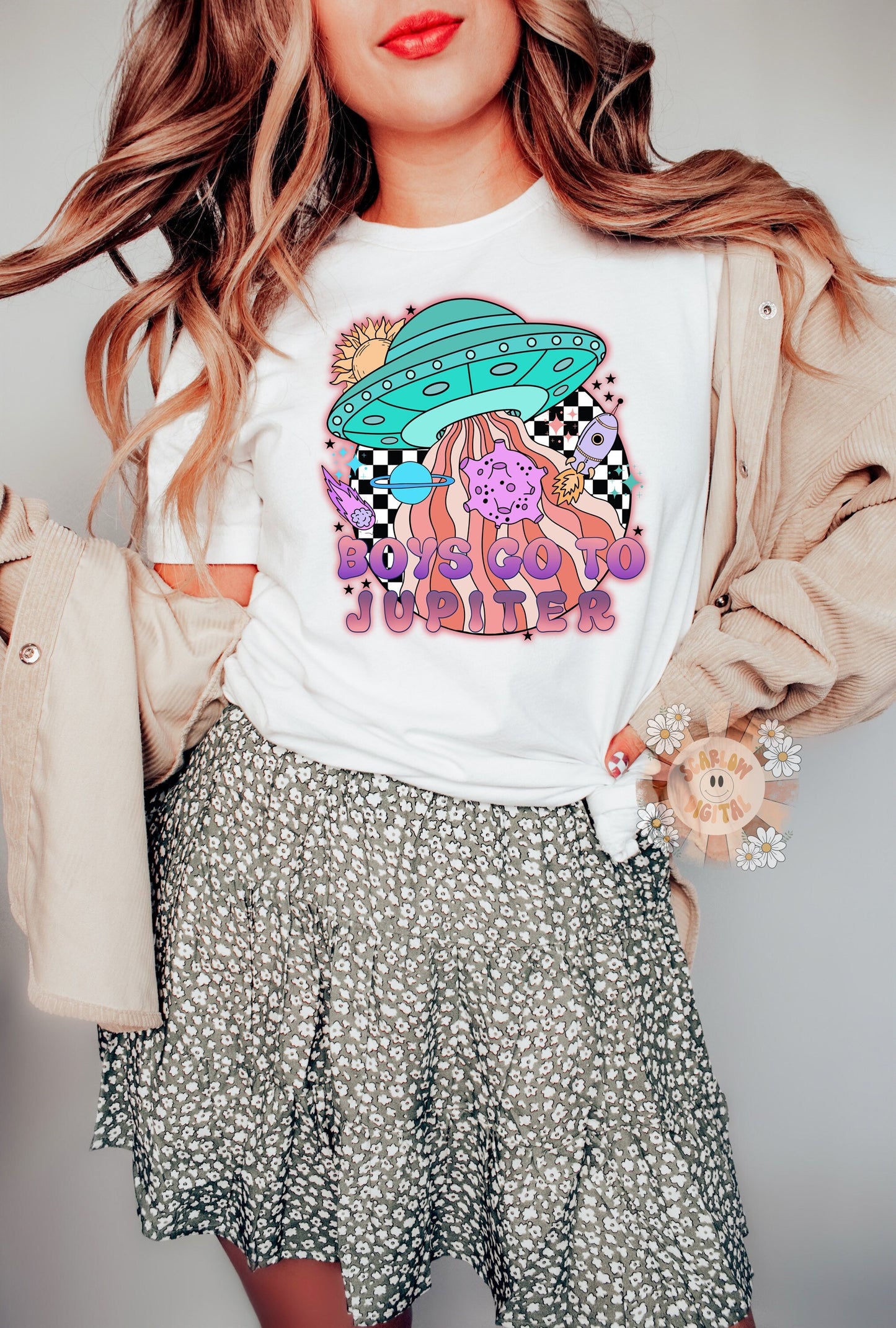 Boys Go To Jupiter PNG-Valentines Day Sublimation Digital Design Download-little girl SVG, space png, outer space tshirt png, alien png