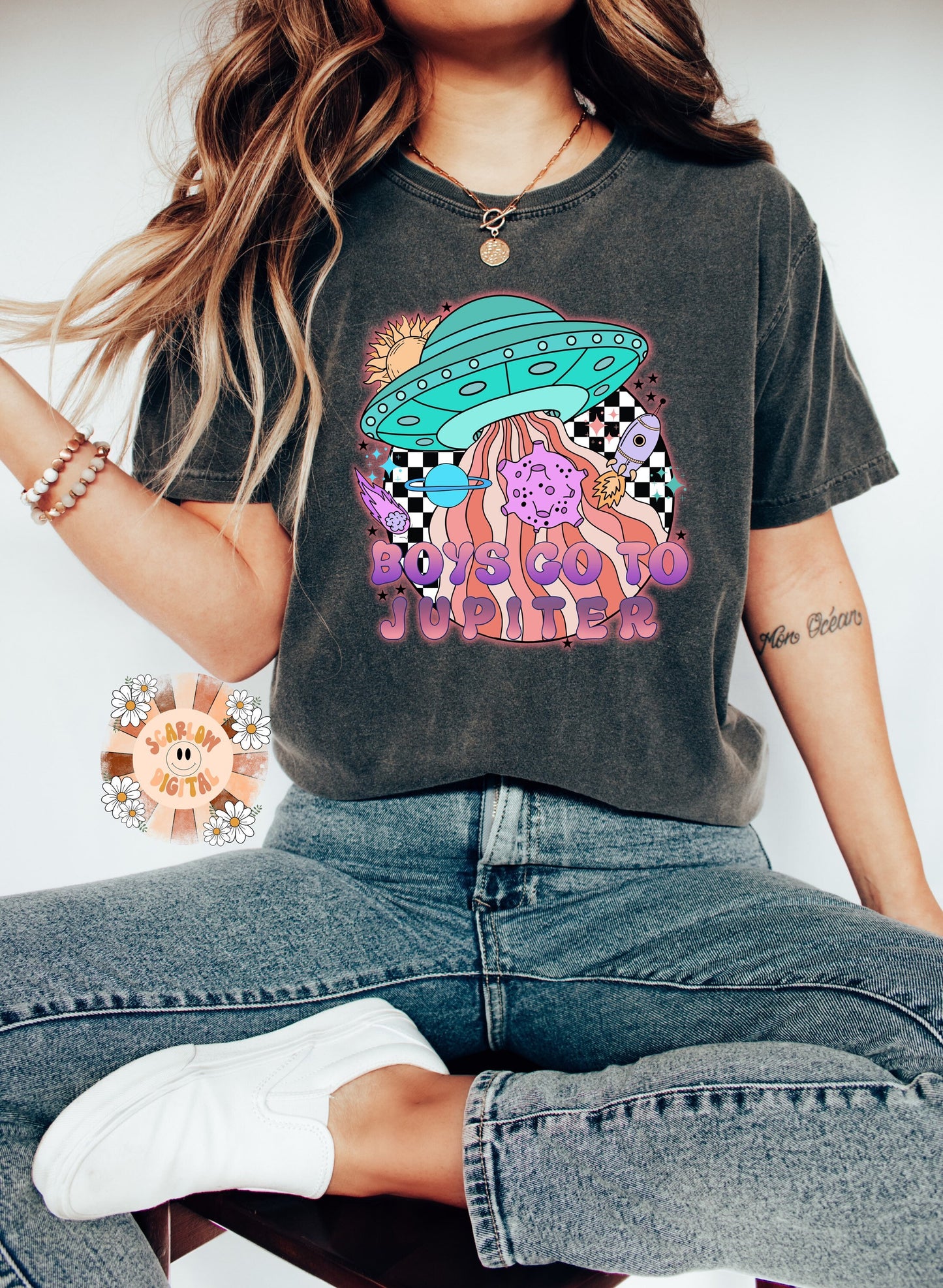 Boys Go To Jupiter PNG-Valentines Day Sublimation Digital Design Download-little girl SVG, space png, outer space tshirt png, alien png