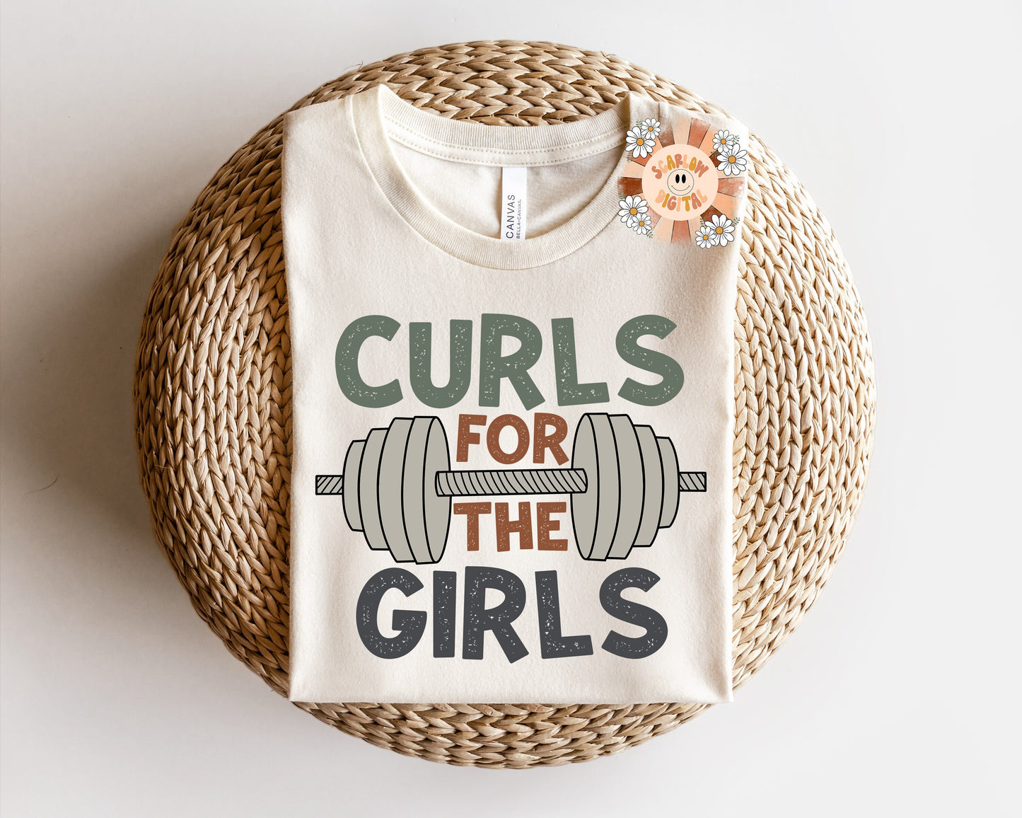 Curls For The Girls PNG-Boy Sublimation Digital Design Download-gym buddy png, little boy png, Valentines Day png, barbell png, gym png