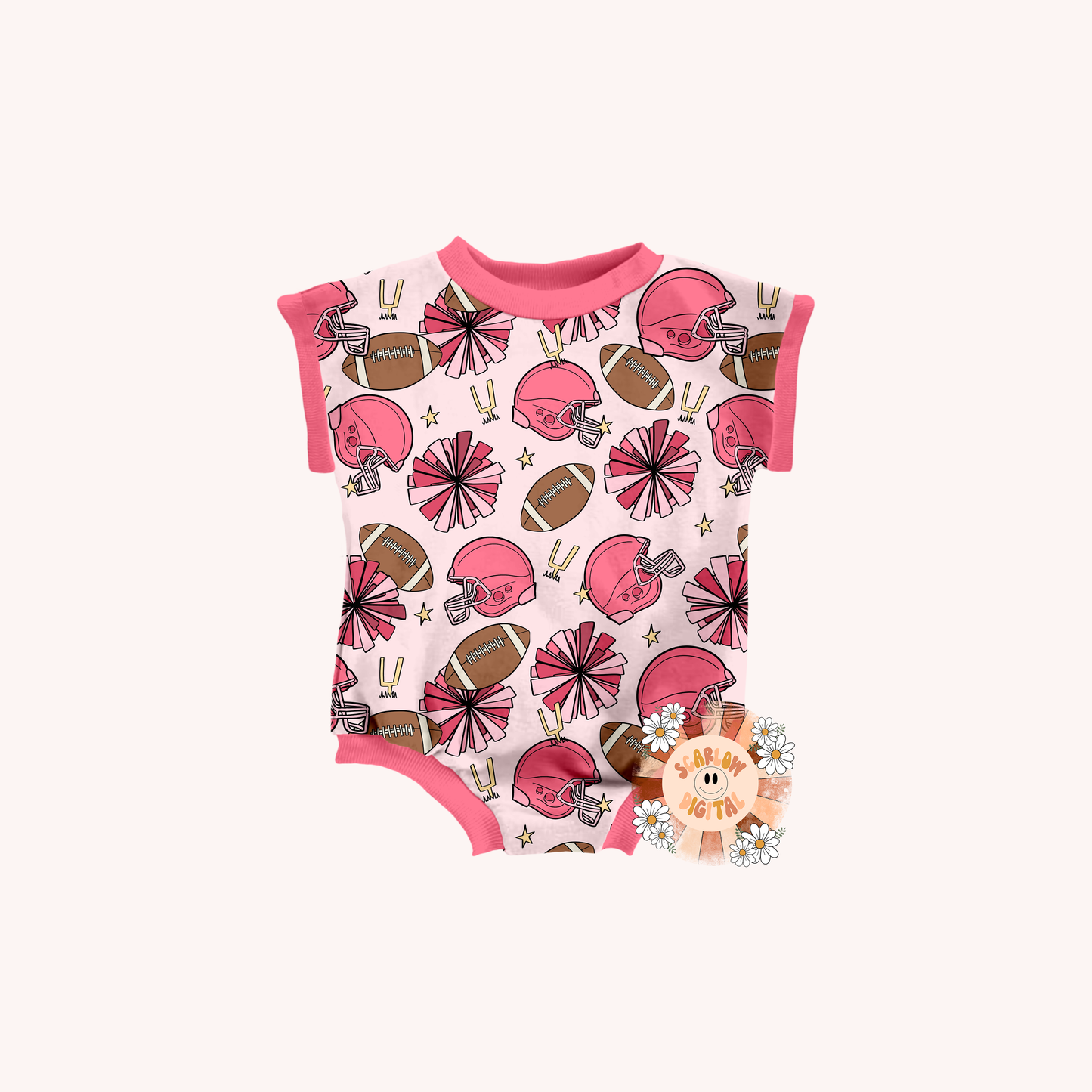 Football Doodles Seamless Pattern-Football Sunday Sublimation Digital Design Download-blue football seamless file, little boy seamless file