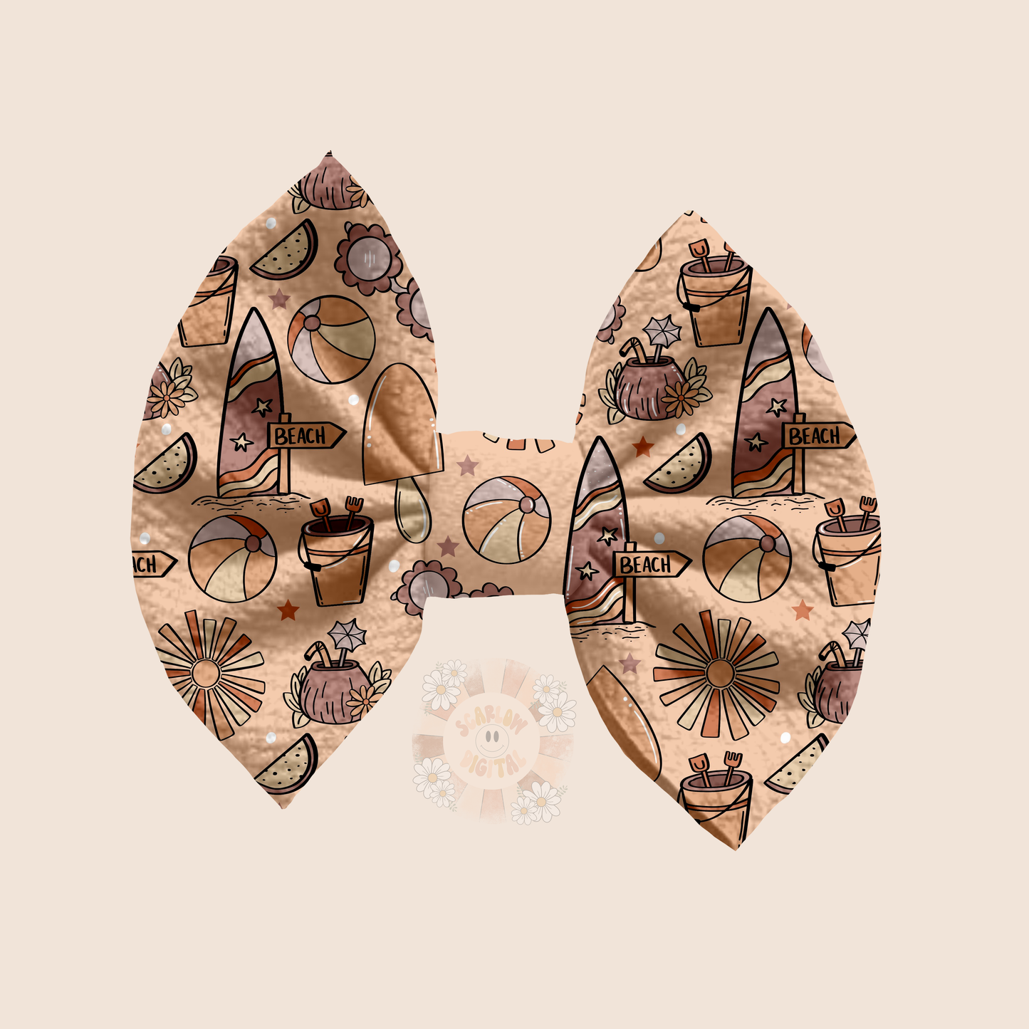 Summer Doodles Seamless Pattern