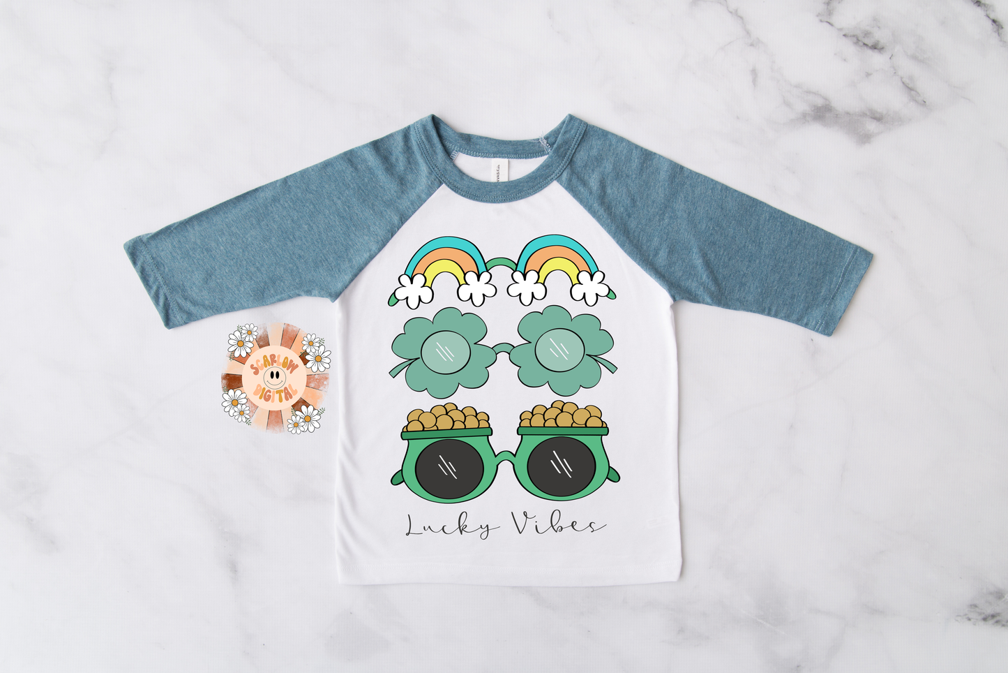 Lucky Vibes PNG-Saint Patrick's Day Sublimation Digital Design Download-leprechaun png, shamrock png, sunglasses png, pot of gold png