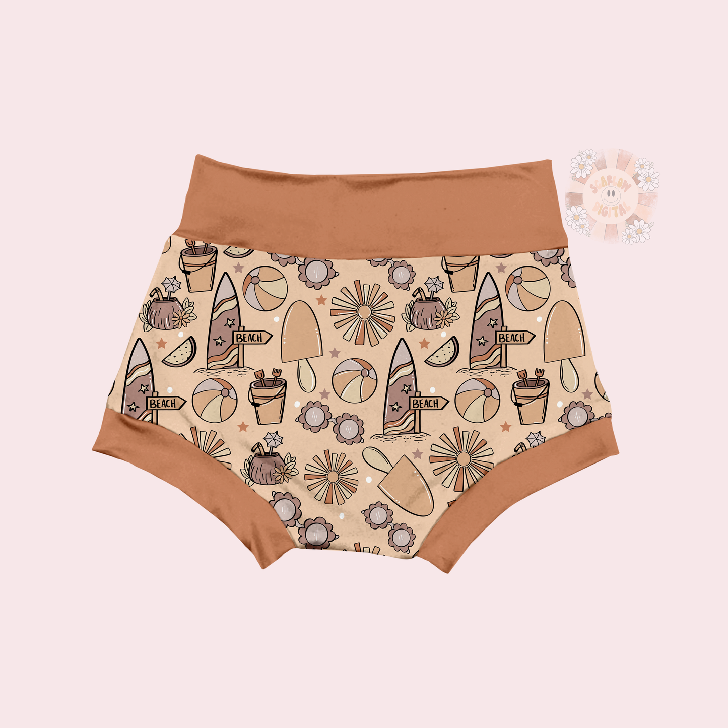 Summer Doodles Seamless Pattern