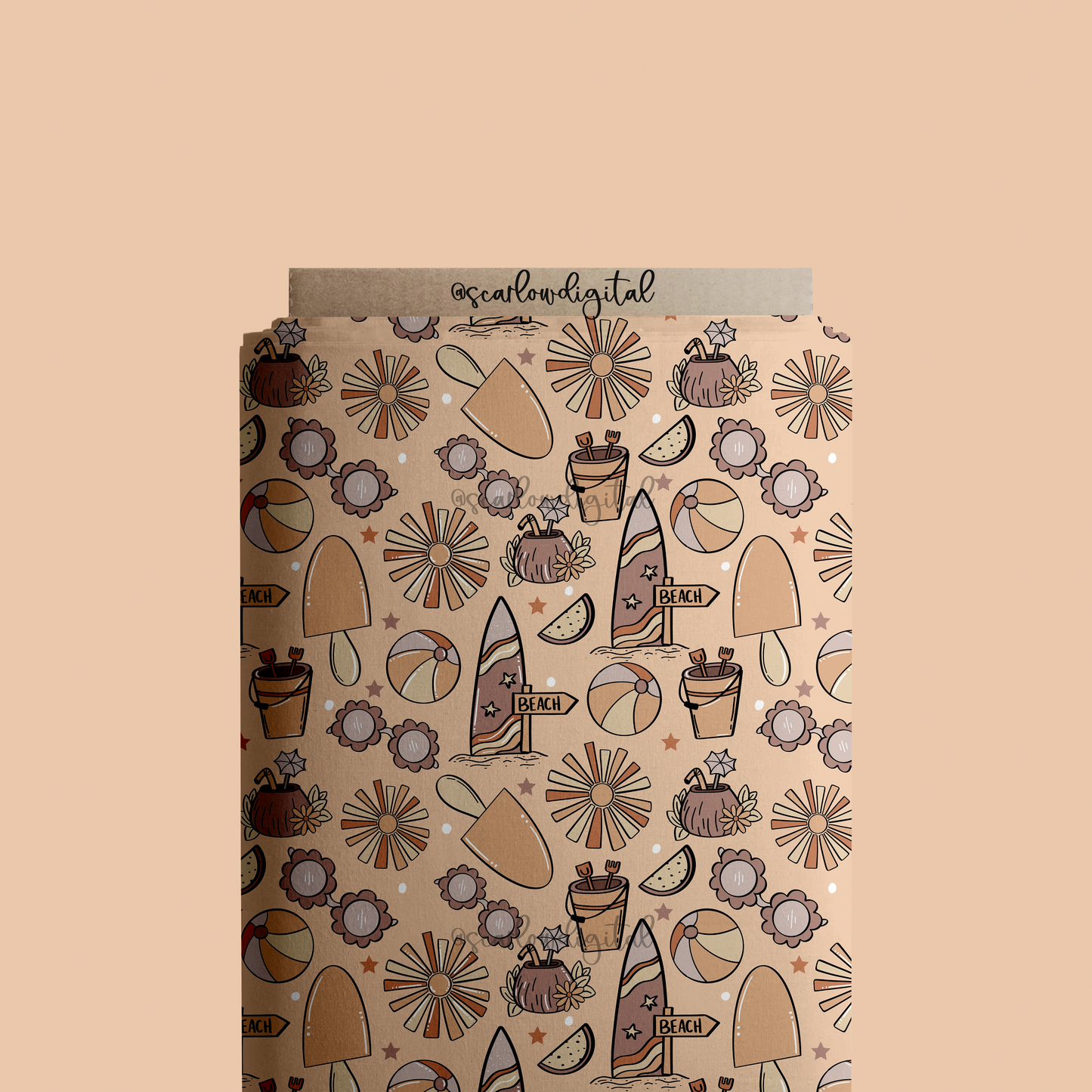 Summer Doodles Seamless Pattern