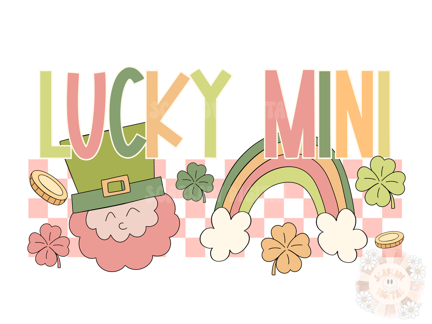 Lucky Mini PNG-Saint Patrick’s Day Sublimation Digital Design Download-leprechaun png, rainbow png, lucky png, magic png, Irish png designs