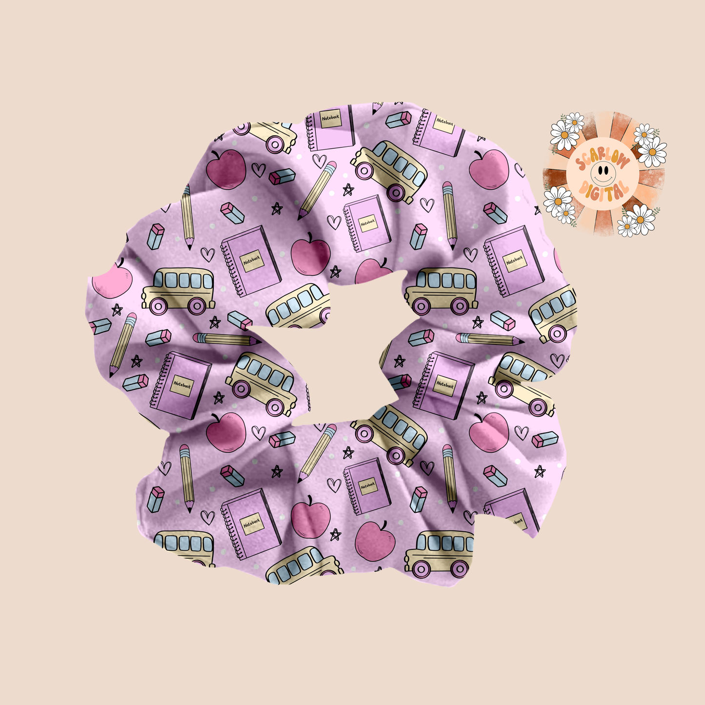 Back to School Seamless Pattern Digital Design