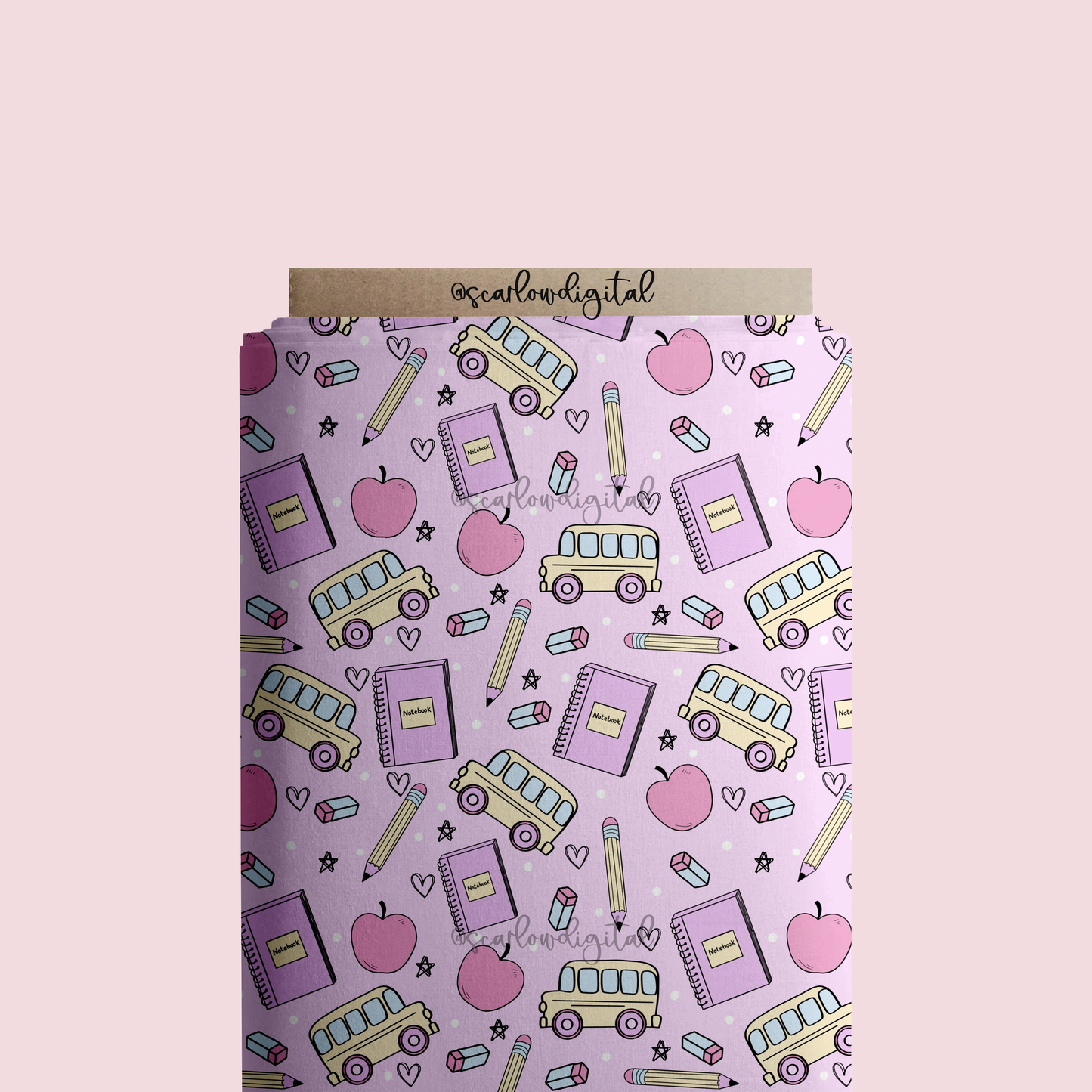 Back to School Seamless Pattern Digital Design