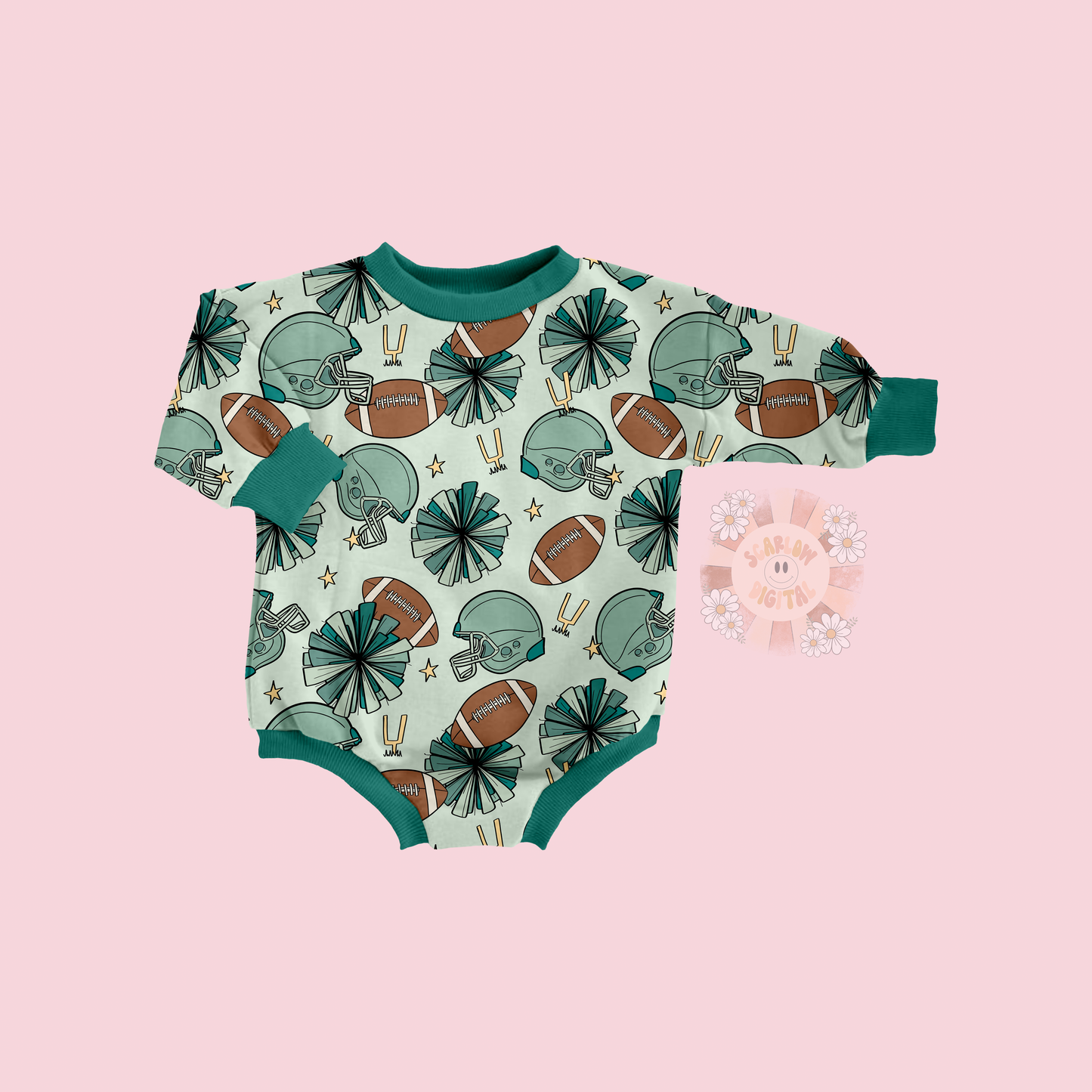 Football Doodles Seamless Pattern-Football Sunday Sublimation Digital Design Download-blue football seamless file, little boy seamless file