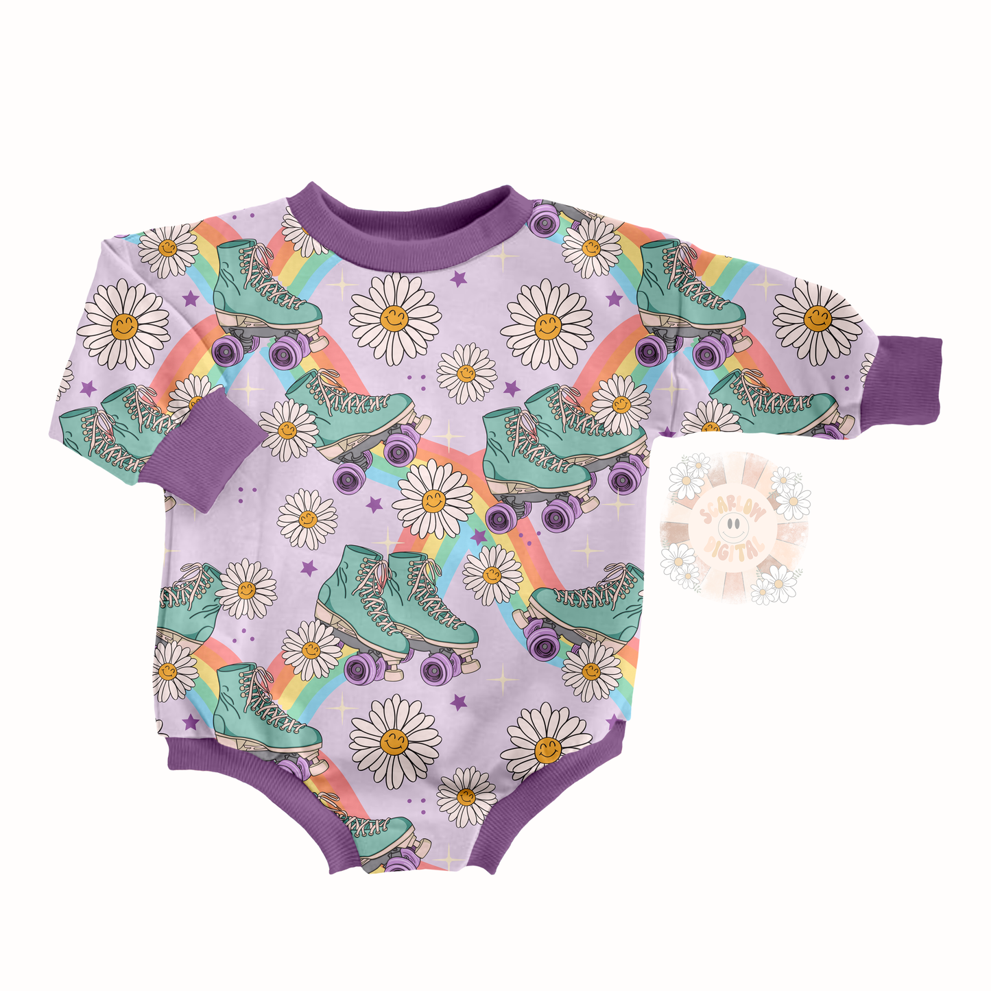 Rollerskate Seamless Pattern