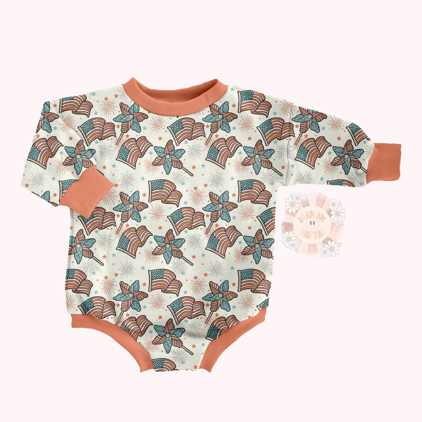 Fireworks Seamless Pattern-Fourth of July Sublimation Digital Design Download-patriotic seamless, american flag seamless, july 4th seamless