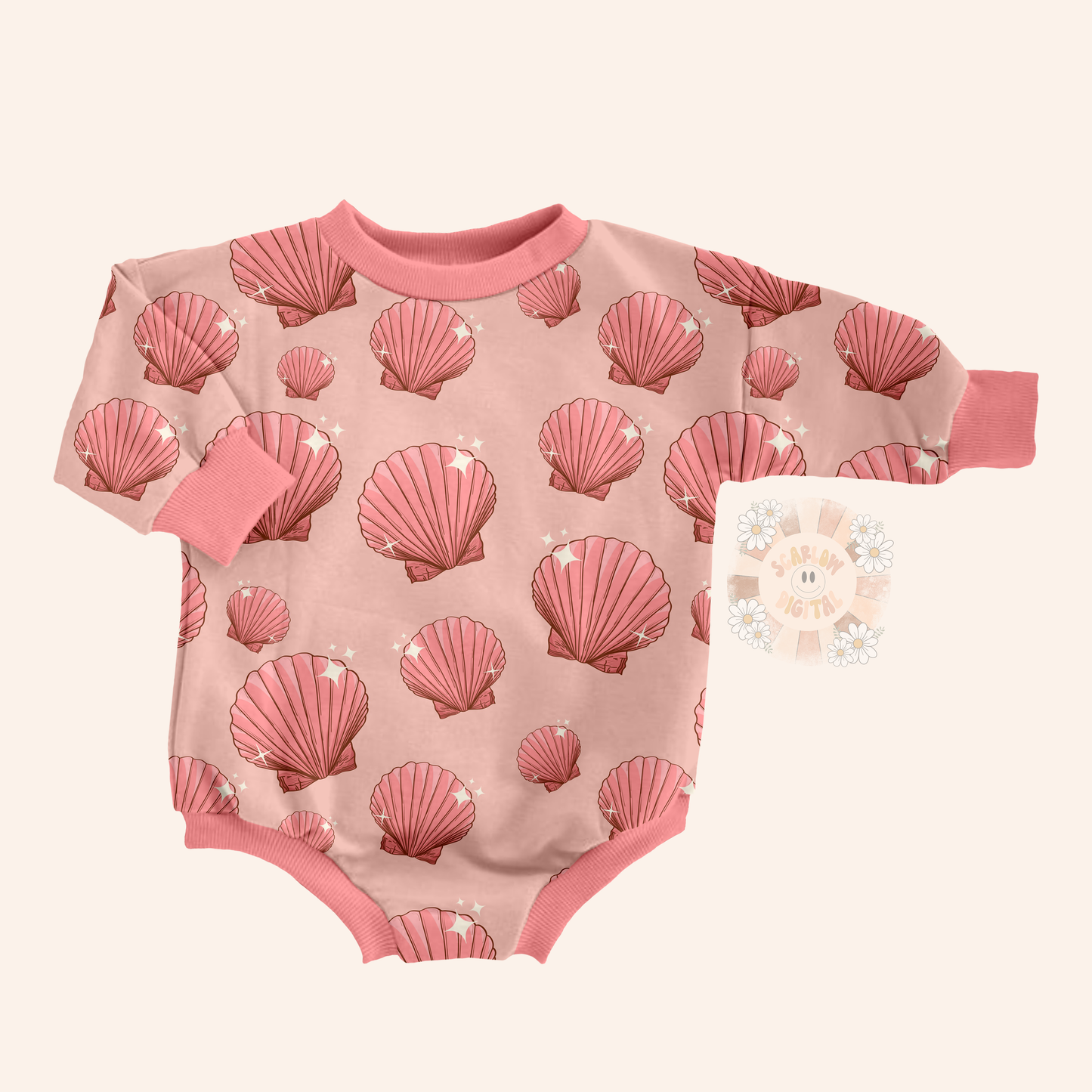 Sea Shells Seamless Pattern