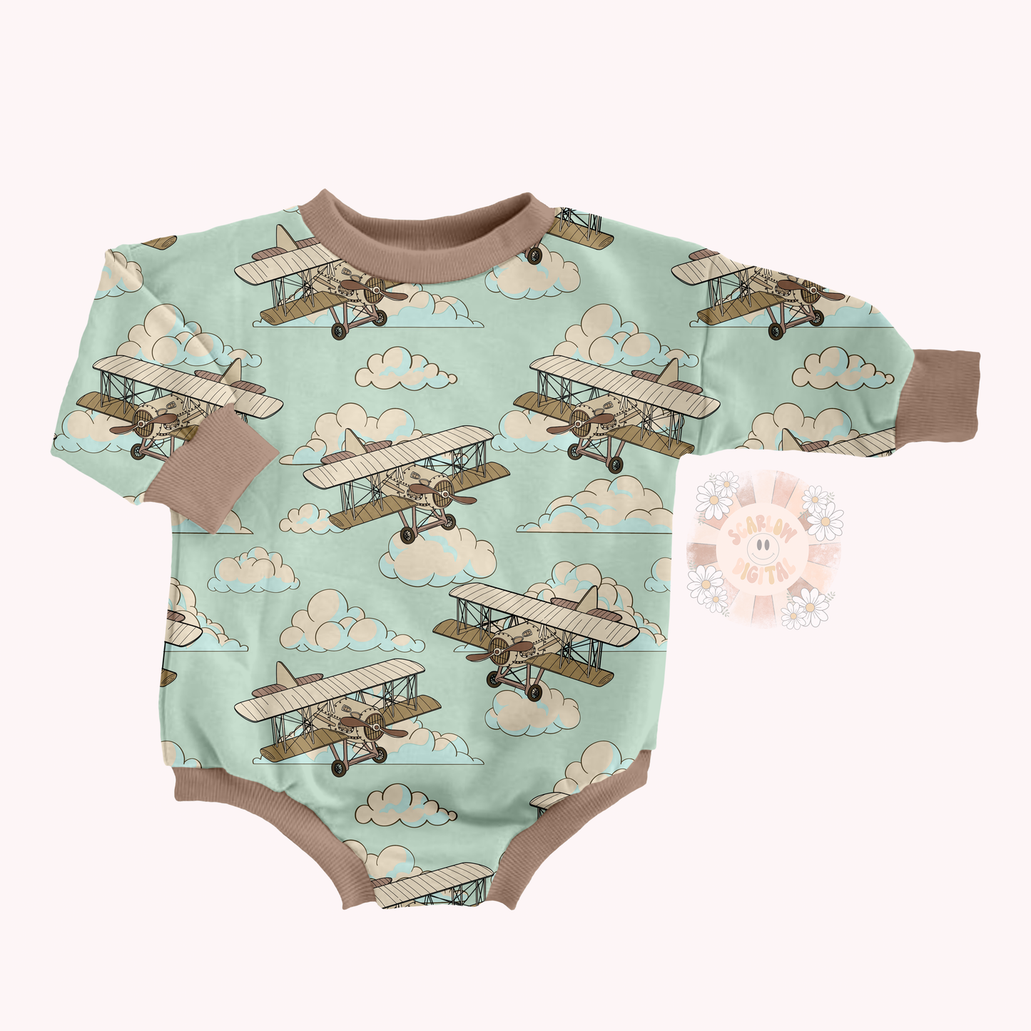 Vintage Airplane Seamless Pattern-Adventure Sublimation Digital Design Download-travel seamless file, boy seamless file, little boy designs