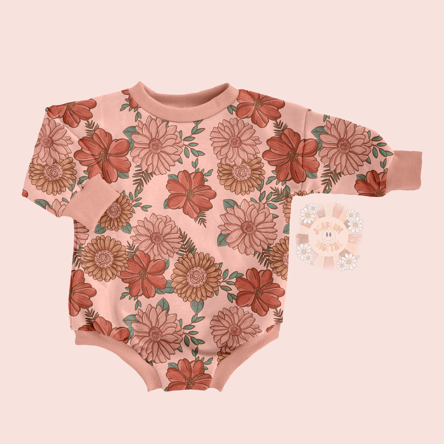 Floral Seamless Pattern-Vintage Sublimation Digital Design Download-flowers seamless pattern, boho seamless pattern, summer seamless pattern