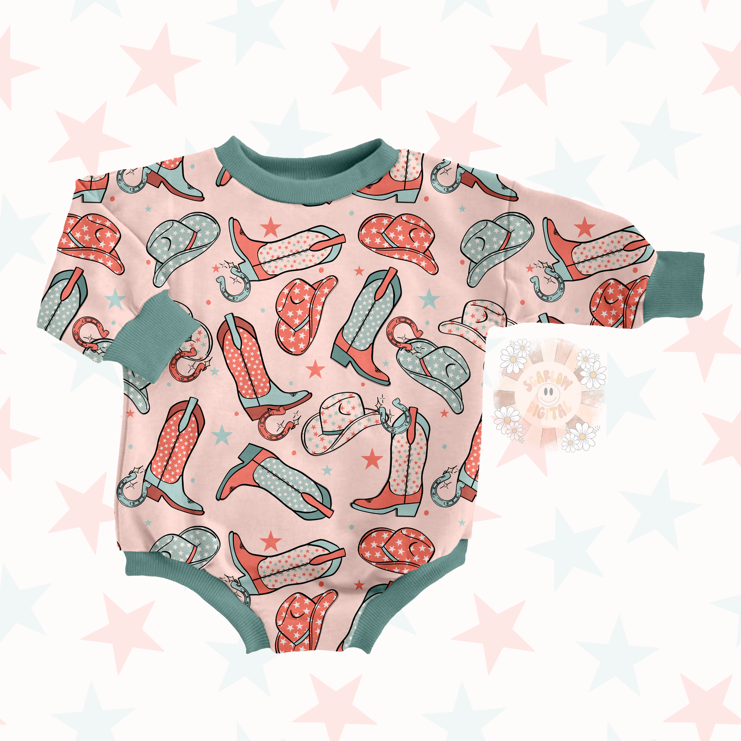 Western America Seamless Pattern