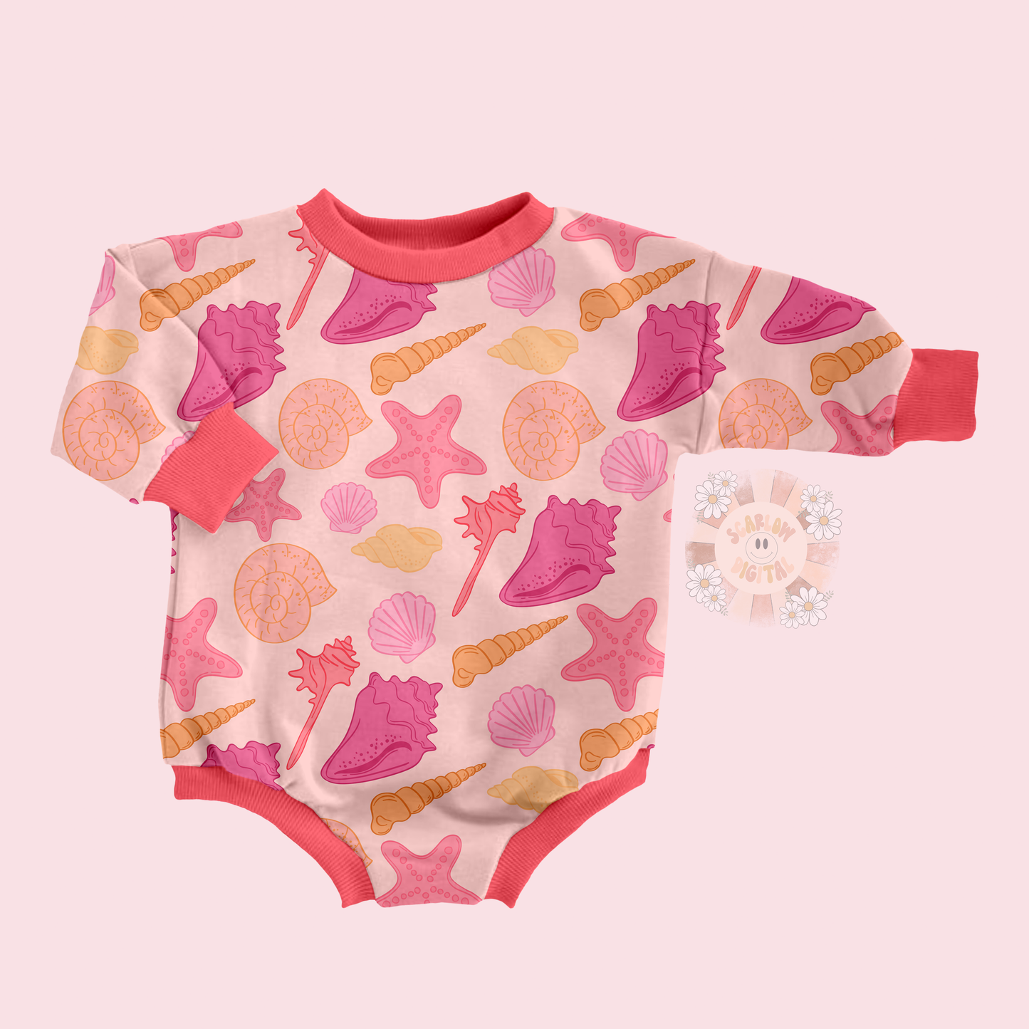 Sea Shells Seamless Pattern