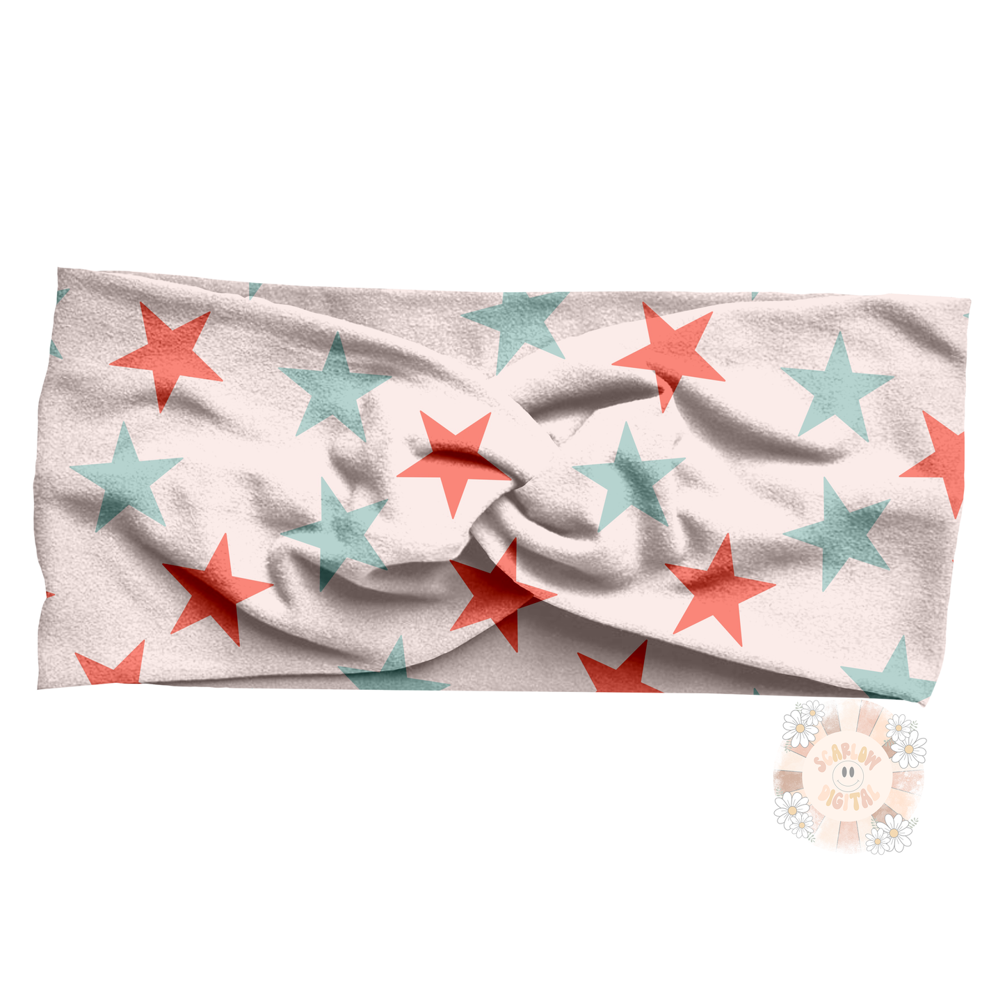 Patriotic Stars Seamless Pattern