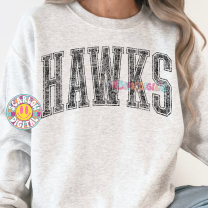 Vintage Hawks PNG Digital Design