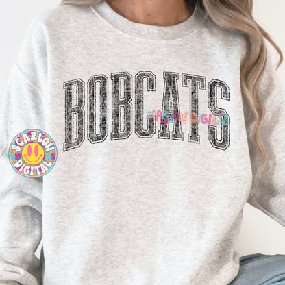 Vintage Bobcats PNG Digital Design
