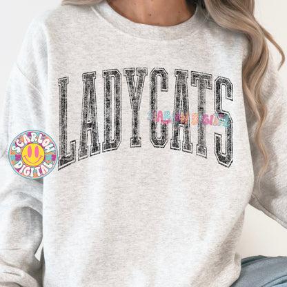 Vintage Ladycats PNG Digital Design