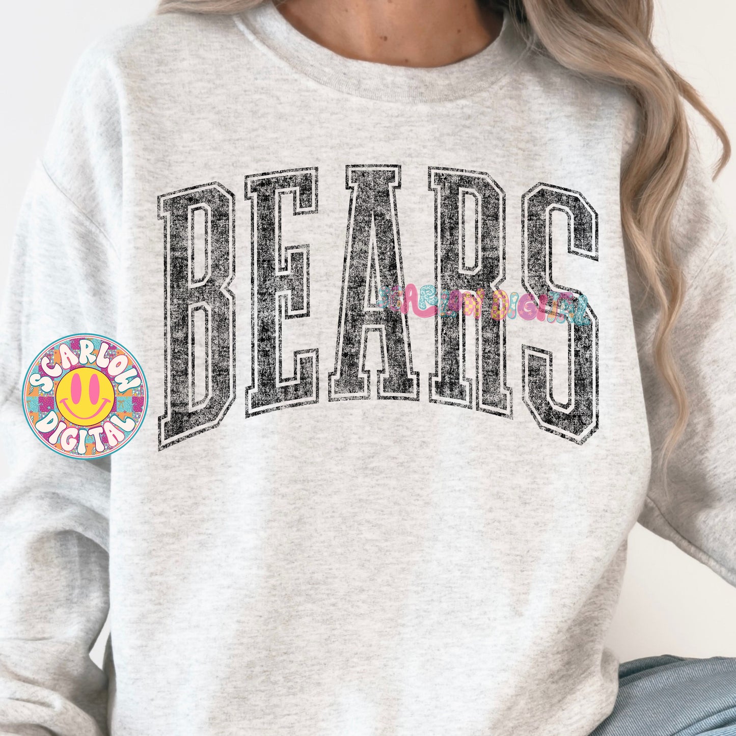 Vintage Bears PNG Digital Design