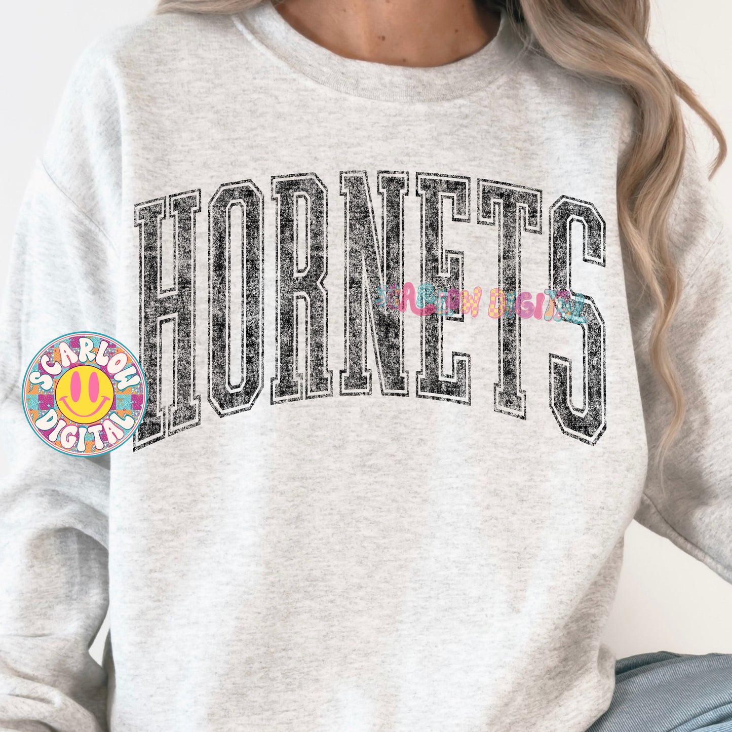 Vintage Hornets PNG Digital Design