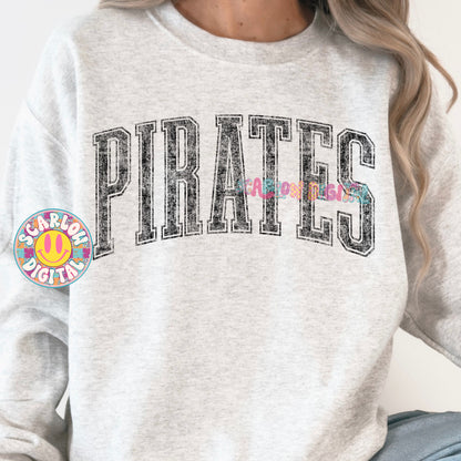 Vintage Pirates PNG Digital Design