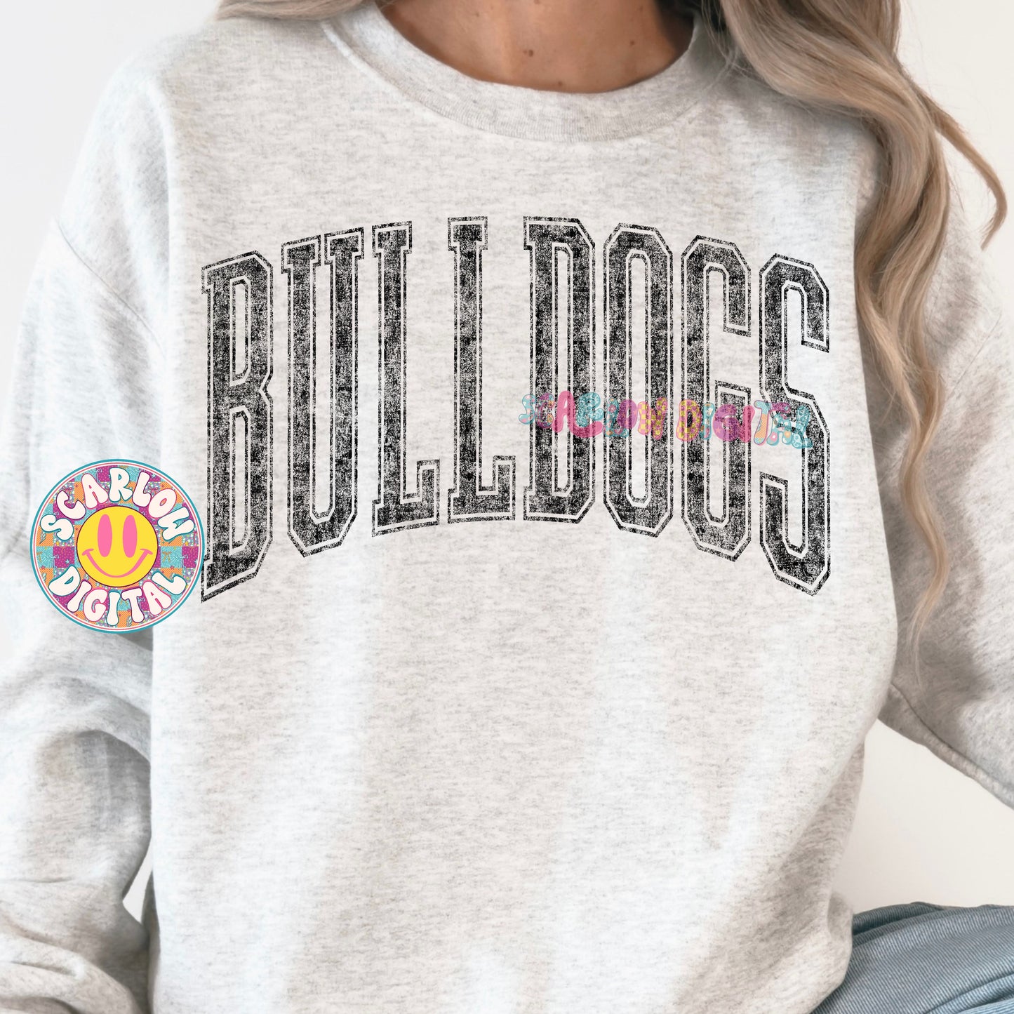 Vintage Bulldogs PNG Digital Design