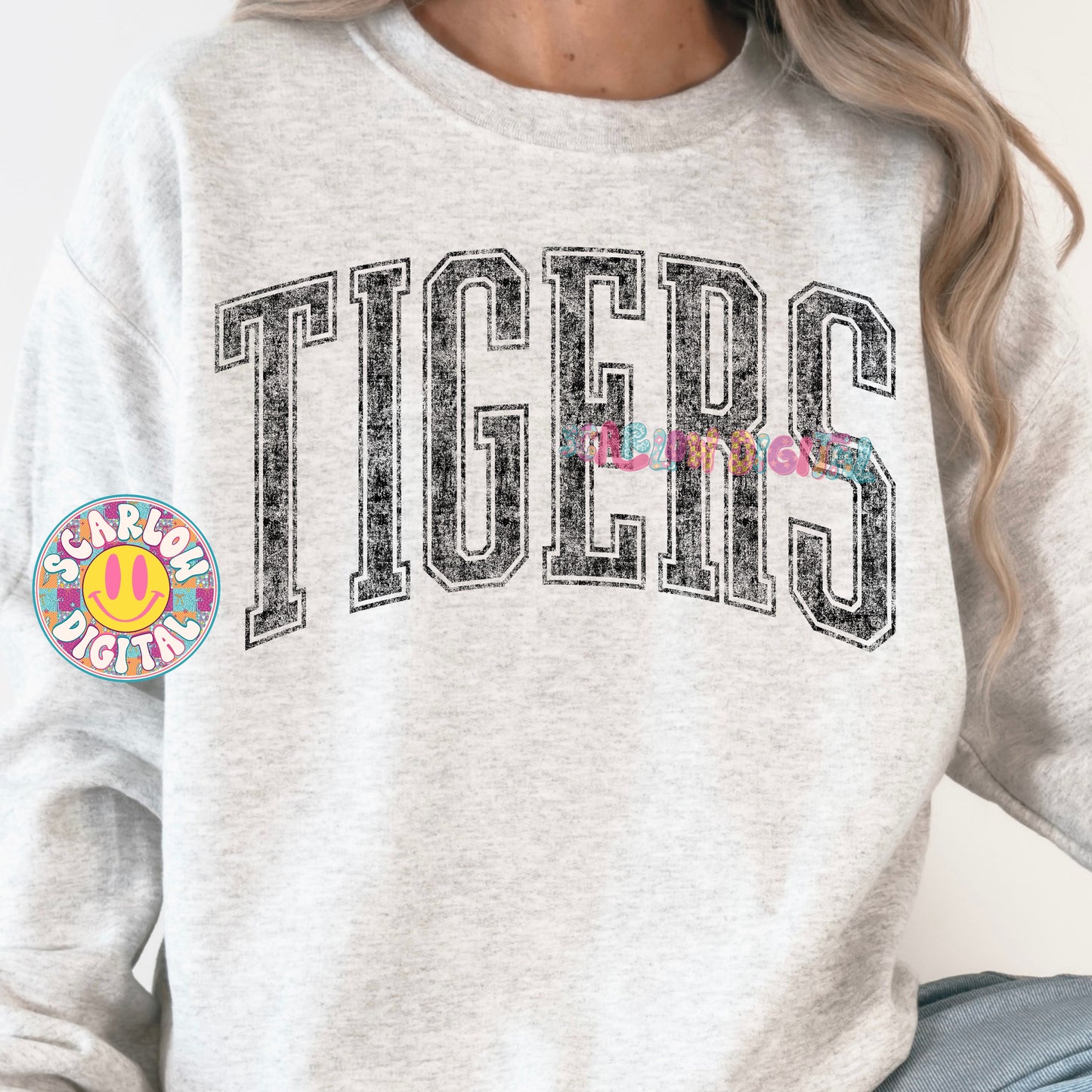 Vintage Tigers PNG Digital Design