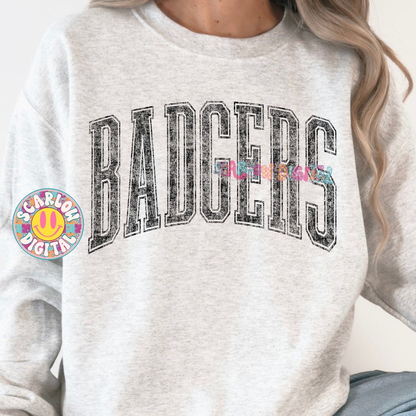 Vintage Badgers PNG Digital Design