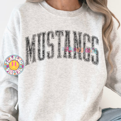 Vintage Mustangs PNG Digital Design