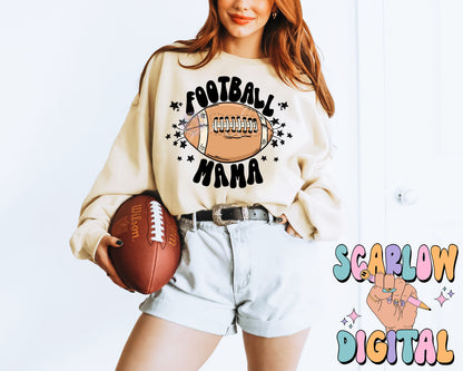 Football Mama PNG Digital Design Download, football season png, sports mama png, football designs, trendy fall png, sporty png, mascot png