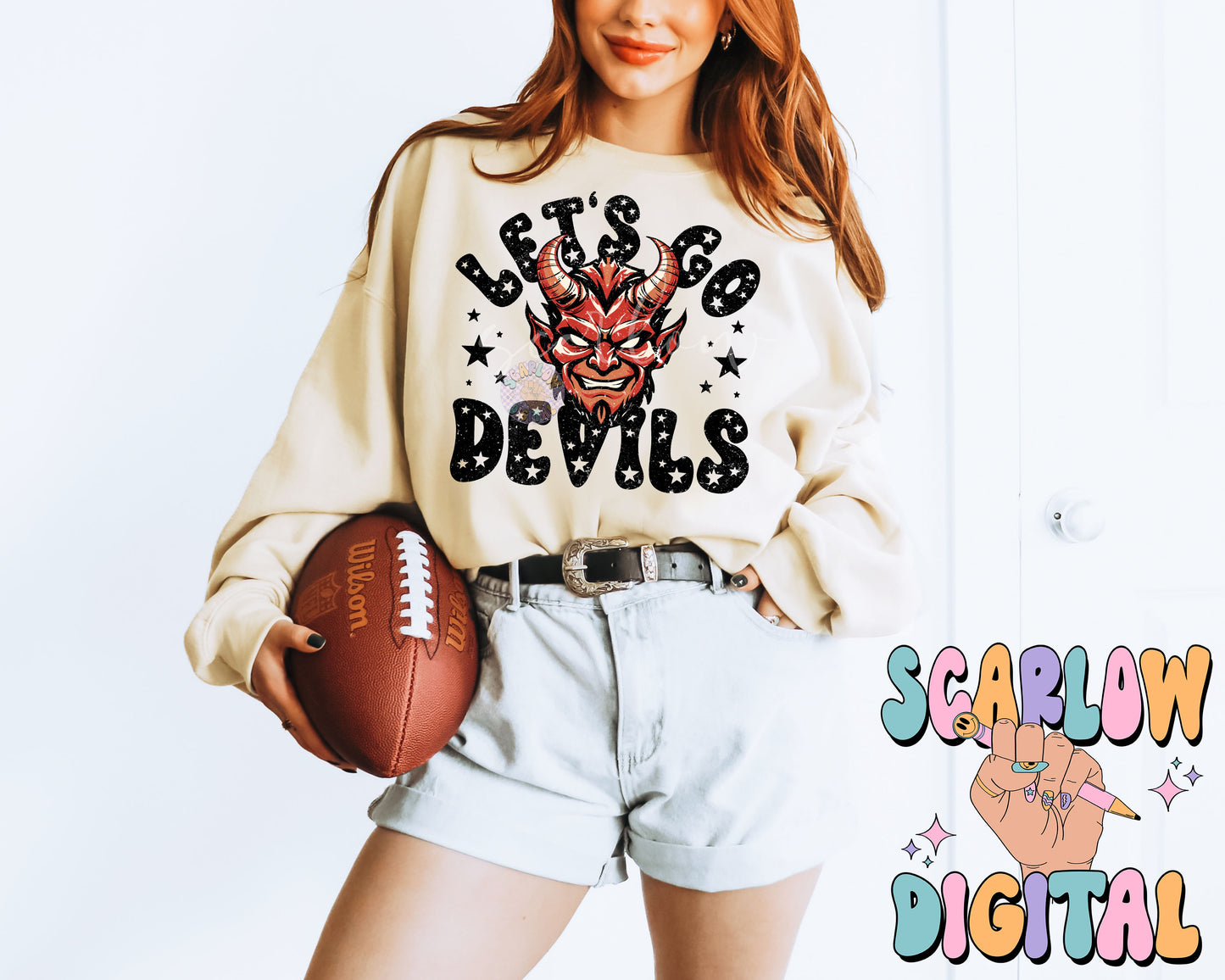Devils PNG Digital Design Download, sports mascot png, football png, baseball png, retro png, trendy png, sports tshirt design, school png