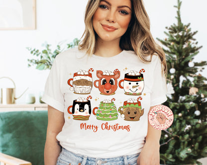 Merry Christmas PNG-Coffee Mugs Sublimation Digital Design Download-santa claus png, reindeer png, snowman png, penguin png, elf png