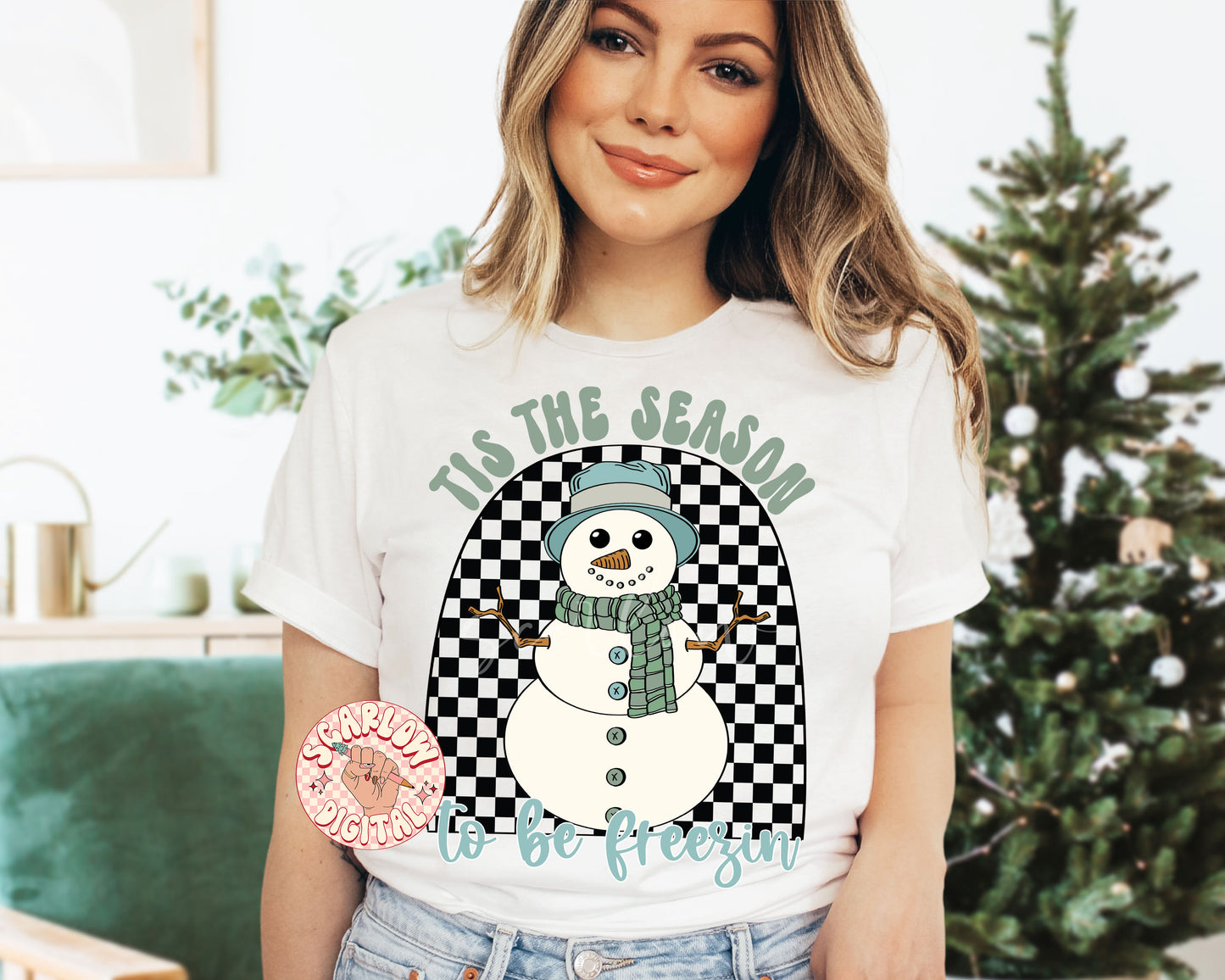 Tis the Season to Be Freezin PNG-Winter Sublimation Digital Design Download-snowman png, scarf png, cold weather png, christmas png designs