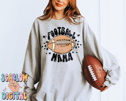 Football Mama PNG Digital Design Download, football season png, sports mama png, football designs, trendy fall png, sporty png, mascot png