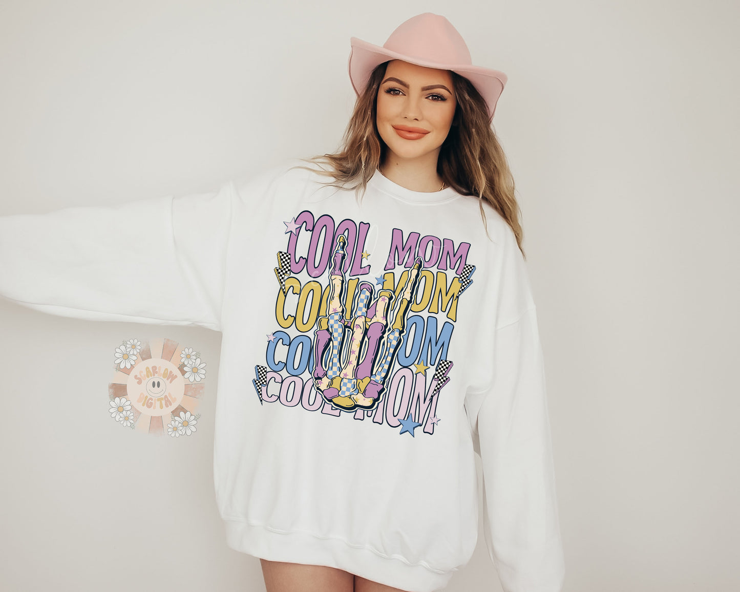 Cool Mom PNG-Rocker Sublimation Digital Design Download-mom png, png for moms, edgy png, grunge png, skeleton png, vintage png, retro png