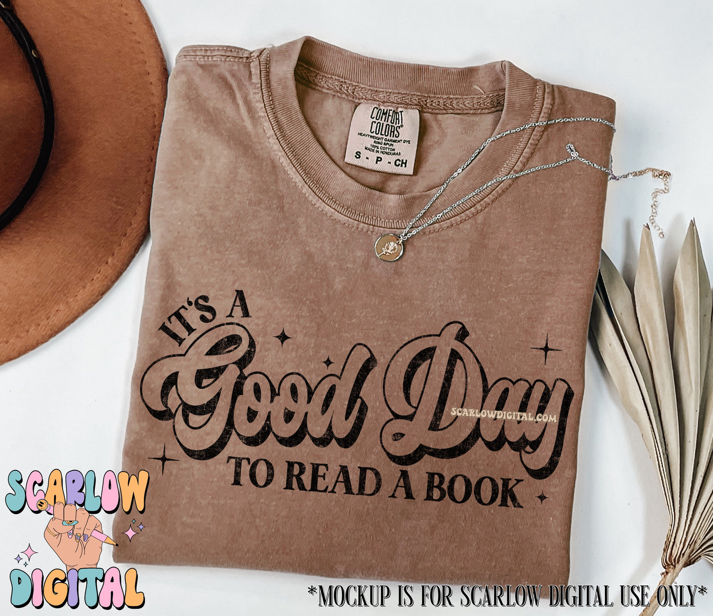 It's a Good Day to Read a Book PNG Digital Design