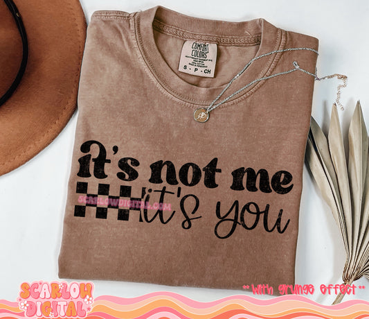 It's Not Me It's You PNG Digital Design