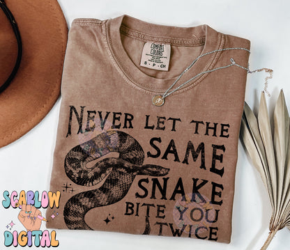 Don't Let the Same Snake Bite You Twice PNG Digital Design