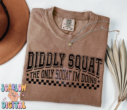 Diddly Squat-The Only Squat I'm Doing PNG Digital Design Download