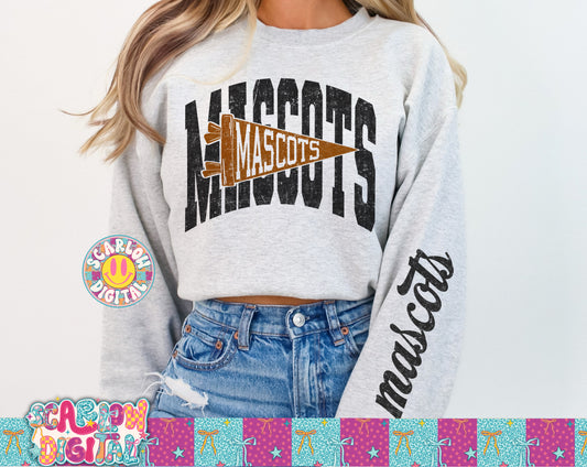 Burnt Orange Mascot Custom Design  - REVIEW DESCRIPTION BEFORE PURCHASING