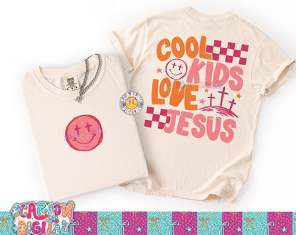 Cool Kids Love Jesus (Girl Version) PNG Digital Design