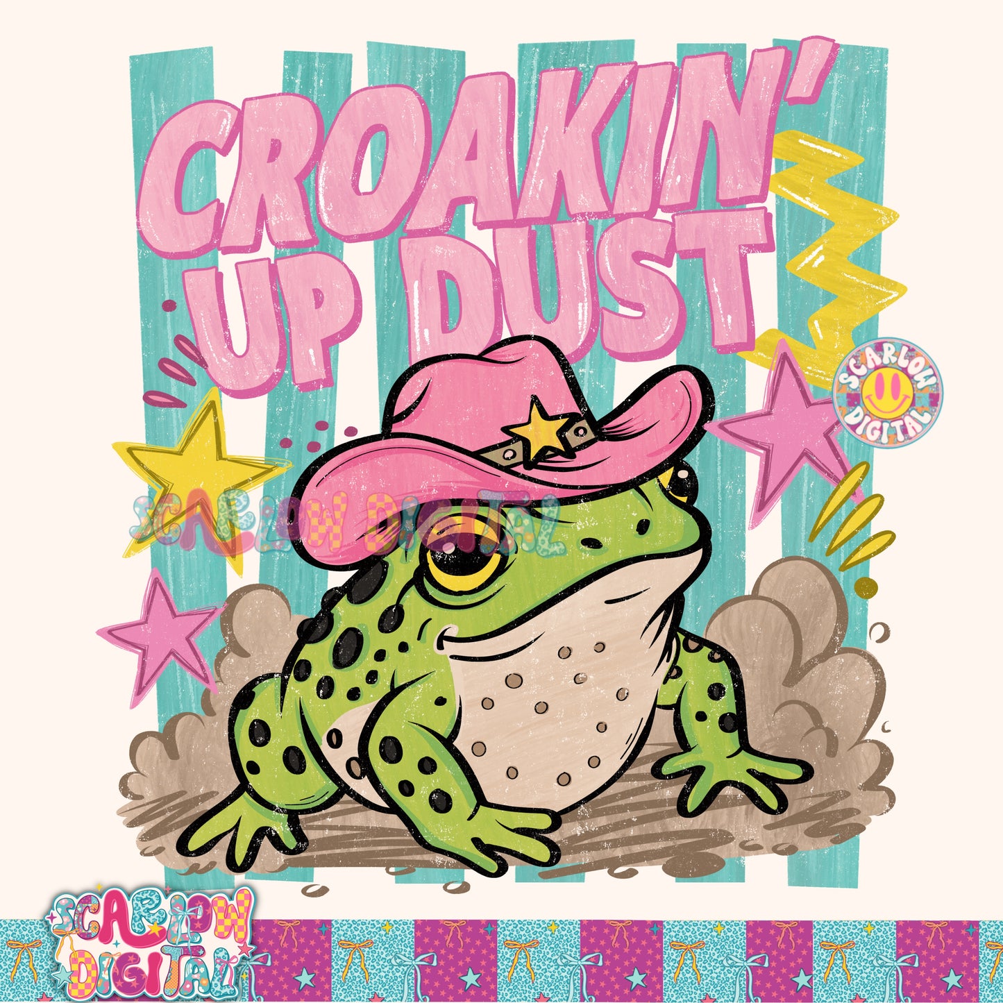 Croakin' Up Dust PNG Digital Design