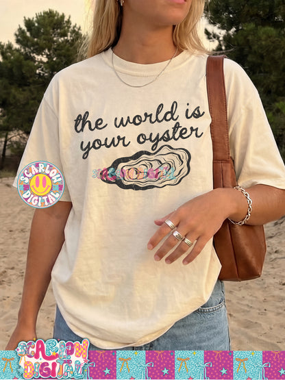 The World is Your Oyster PNG Digital Design