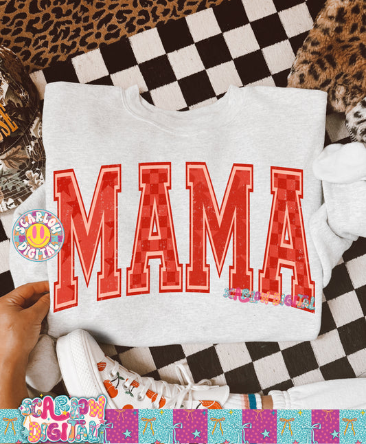 Red Mama PNG Digital Design