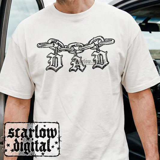 Chain Dad PNG Digital Design