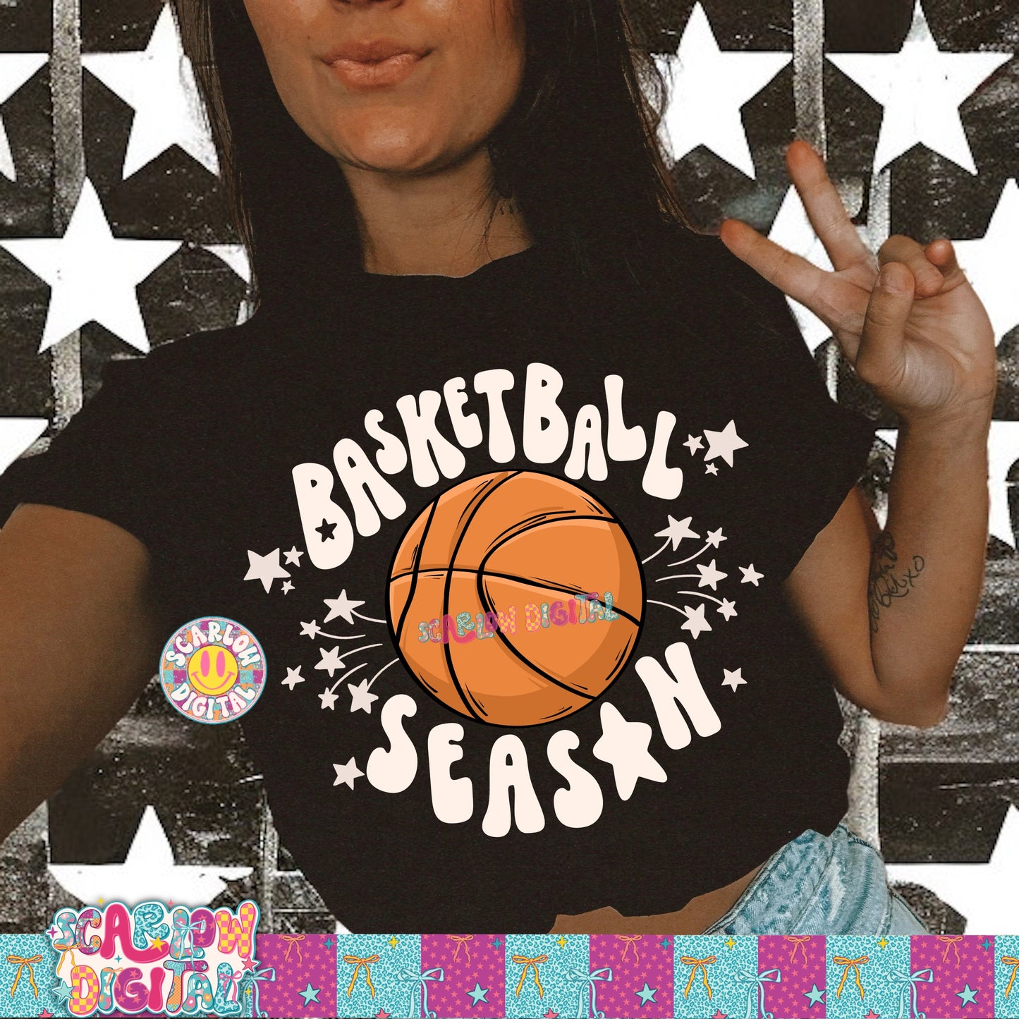 Basketball Season PNG Digital Design